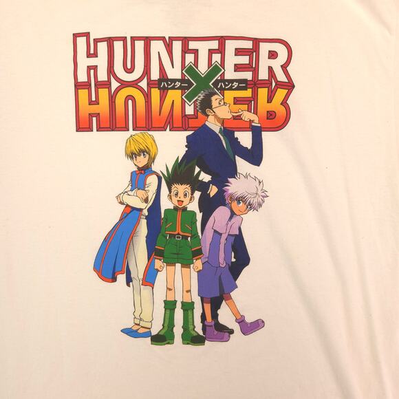 Hunter X Hunter Casual Pullover Graphic T-Shirt Adult Mens Size 2XL White - Picture 4 of 9